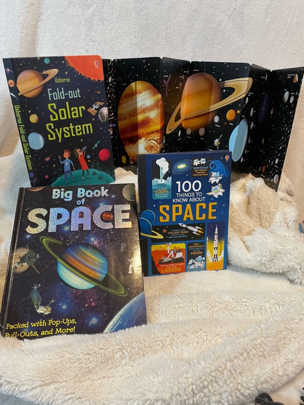 Fold-Out Solar System & Space Book Bundle - Vibrant Space Graphics